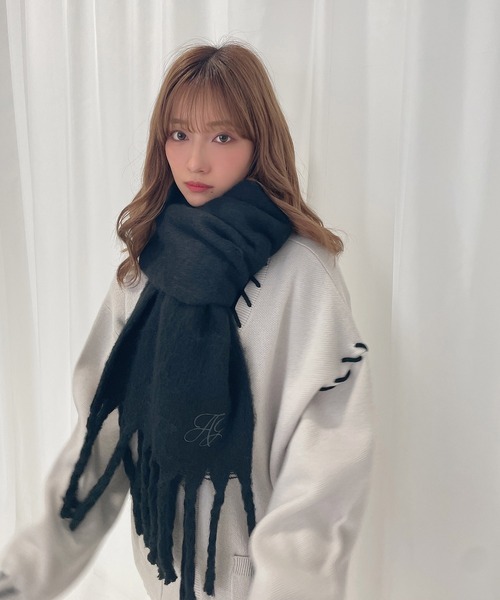 ANDGEEBEE(アンジービー)の「UNISEX アシンメトリーコードカーディガン(カーディガン/ボレロ・レディース・ブラック/グレー・MEDIUM)」の5枚目の写真