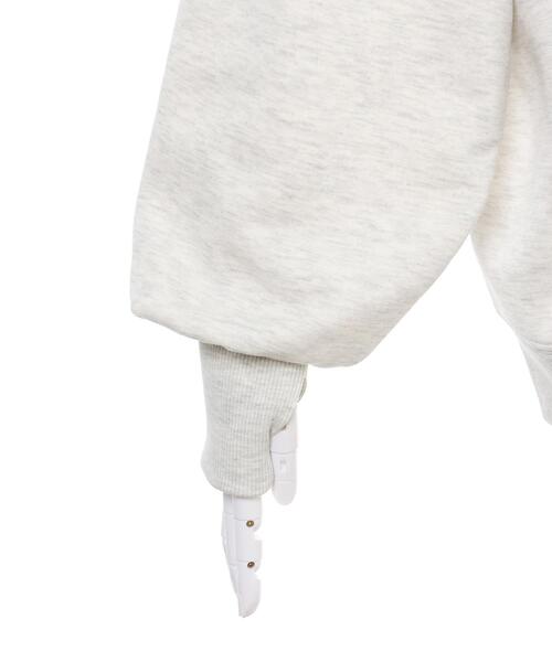 INGNI(イング)の「刺しゅうロゴスウェットチュニック(スウェット・レディース・ホワイト×ブラック/オートミール/ブラック・M)」の6枚目の写真