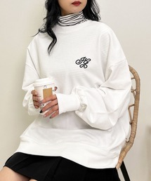 刺しゅうロゴスウェットチュニック