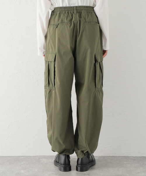 Alpha Industries(アルファインダストリーズ)の「【ALPHA / アルファ】バルーン ワイドカーゴ(カーゴパンツ・レディース・ホワイト/カーキ・X-SMALL/SMALL)」の13枚目の写真