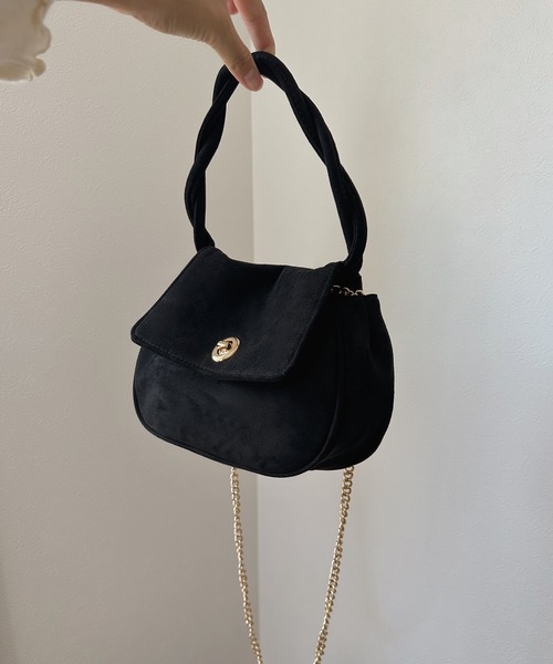 LAUIR(ラウアー)の「レトロデザインショルダーバッグ(ショルダーバッグ・レディース・ブラック・FREE)」の7枚目の写真