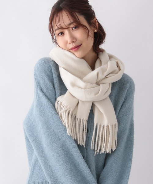 GLOBAL WORK(グローバルワーク)の「静電軽減無地ストール/281702(マフラー・レディース・クリーム/オレンジ/グリーン/ブラック/グレー/オフホワイト・FREE)」の22枚目の写真