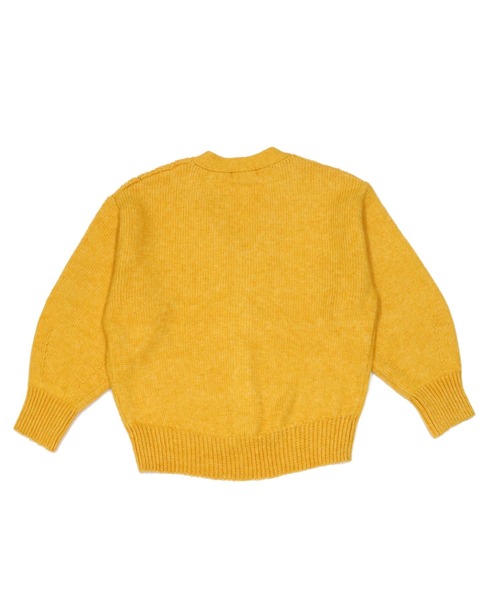 TOKYO SHIRTS（トウキョウシャツ）の「透かし編み トッパーニットカーディガン（カーディガン/ボレロ・レディース・マスタード/トップグレー・M/L）」の6枚目の写真