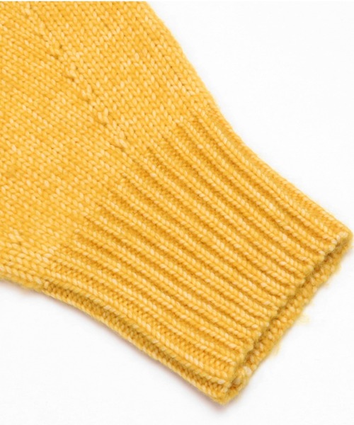 TOKYO SHIRTS（トウキョウシャツ）の「透かし編み トッパーニットカーディガン（カーディガン/ボレロ・レディース・マスタード/トップグレー・M/L）」の3枚目の写真