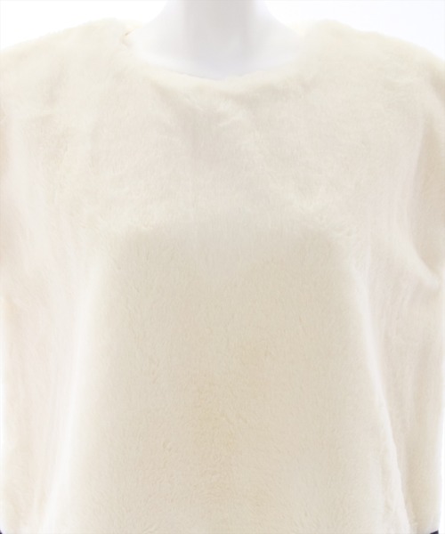 clear(クリア)の「リボン付切替ファートップス(Tシャツ/カットソー・レディース・ブラック/アイボリー/ブラック系その他・F)」の20枚目の写真