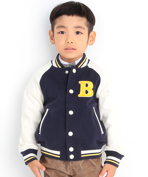 B:MING by BEAMS(ビーミングバイビームス)の「ビーミング by ビームス / NEW スタジャン (ブルゾン・キッズ・ネイビー/オフホワイト・140/110/100/130/120/90)」の11枚目の写真