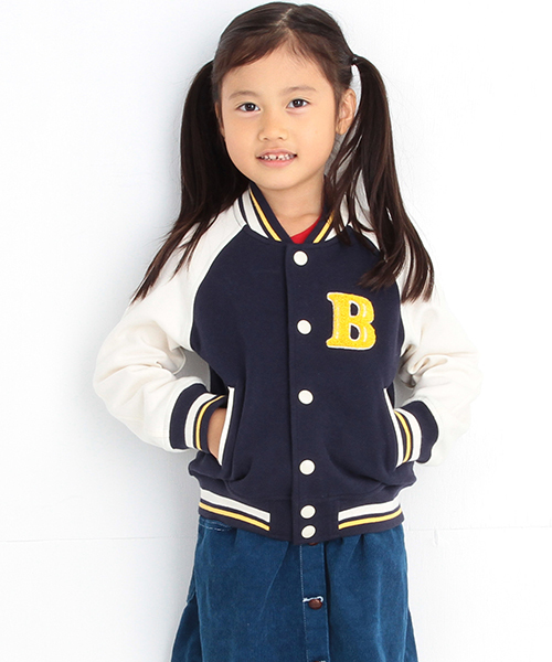 B:MING by BEAMS(ビーミングバイビームス)の「ビーミング by ビームス / NEW スタジャン (ブルゾン・キッズ・ネイビー/オフホワイト・140/110/100/130/120/90)」の12枚目の写真