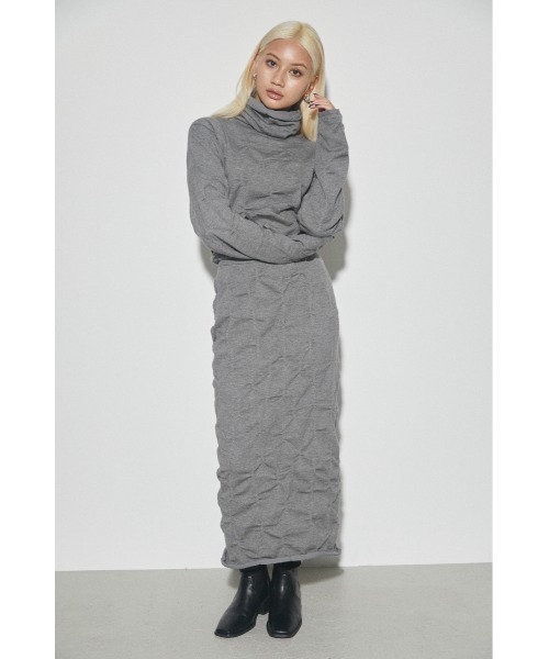 LAGUA GEM（ラグアジェム）の「PINCH KNIT SK ニットスカート