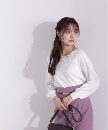 PROPORTION BODY DRESSING | デコルテレースニット / 1213170100(ニット/セーター)