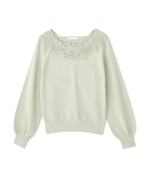 PROPORTION BODY DRESSING（プロポーションボディドレッシング）の「デコルテレースニット / 1213170100（ニット/セーター・レディース・ネイビー/カーキ/ホワイト系その他・FREE）」の5枚目の写真