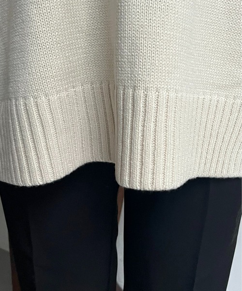 prose verse（プロズヴェール）の「前後2wayジャガードロゴニット（ニット/セーター・レディース・グリーン/アイボリー/ブラック・ﾌﾘ-）」の16枚目の写真