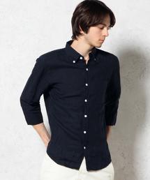 green label relaxing | LINEN CHAMB BD-R 7/SL シャツ◆(シャツ/ブラウス)