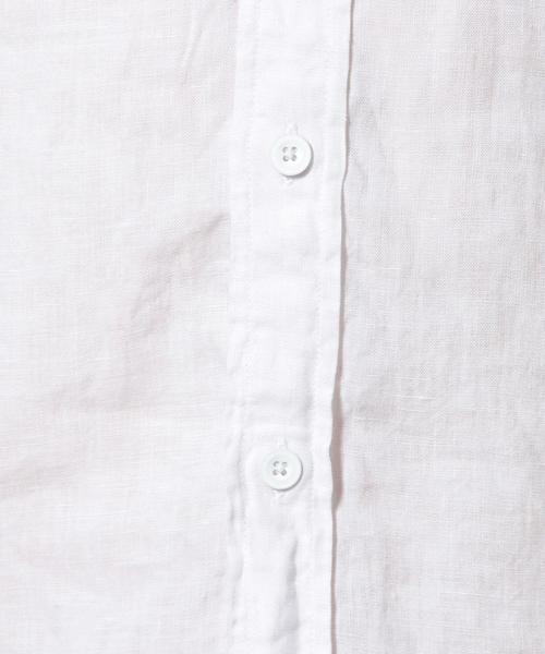 green label relaxing(グリーンレーベルリラクシング)の「LINEN CHAMB BD-R 7/SL シャツ◆(シャツ/ブラウス・メンズ・ネイビー/コバルトブルー/オリーブ/ホワイト・LARGE/X-LARGE/MEDIUM/SMALL)」の16枚目の写真