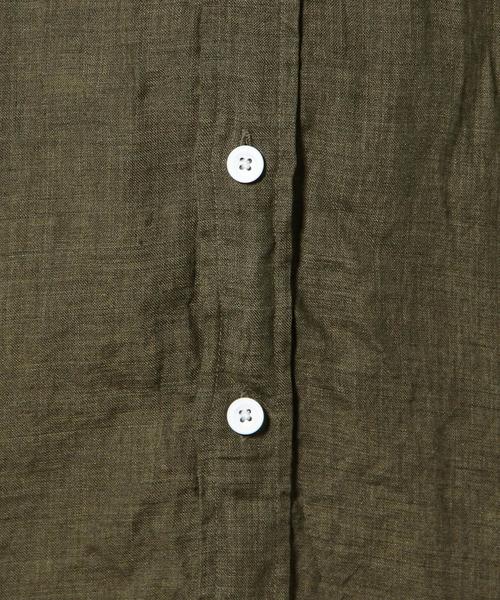 green label relaxing(グリーンレーベルリラクシング)の「LINEN CHAMB BD-R 7/SL シャツ◆(シャツ/ブラウス・メンズ・ネイビー/コバルトブルー/オリーブ/ホワイト・LARGE/X-LARGE/MEDIUM/SMALL)」の18枚目の写真