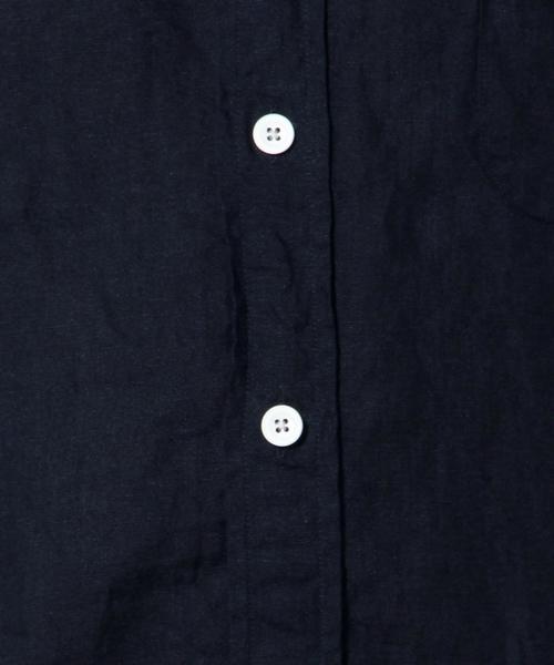 green label relaxing(グリーンレーベルリラクシング)の「LINEN CHAMB BD-R 7/SL シャツ◆(シャツ/ブラウス・メンズ・ネイビー/コバルトブルー/オリーブ/ホワイト・LARGE/X-LARGE/MEDIUM/SMALL)」の11枚目の写真