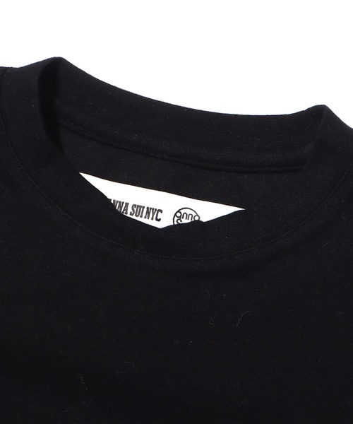 ANNA SUI NYC（アナ スイ エヌ ワイ シー）の「ANNA SUI NYC ロゴテープ チビTシャツ / アナスイ エヌワイシー ロゴテープ チビティシャツ 【SP】（Tシャツ/カットソー・レディース・ホワイト/グレー/ブラック・M/L）」の13枚目の写真