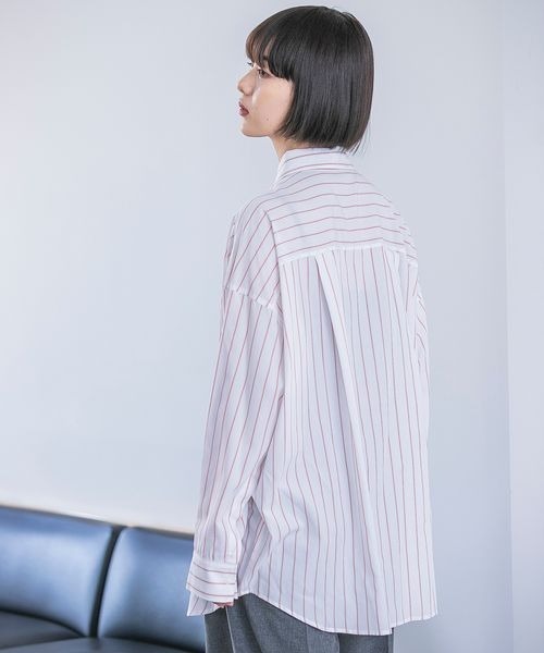 JEANASIS（ジーナシス）の「マルチストライプ2WAYスリーブシャツ/187339（シャツ/ブラウス・レディース・ホワイト系その他/ブルー系その他/ピンク系その他・FREE）」の7枚目の写真