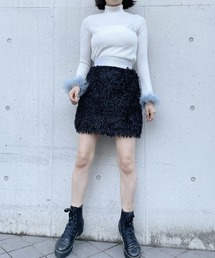 lilLilly | フェザーライクミニスカート(スカート)