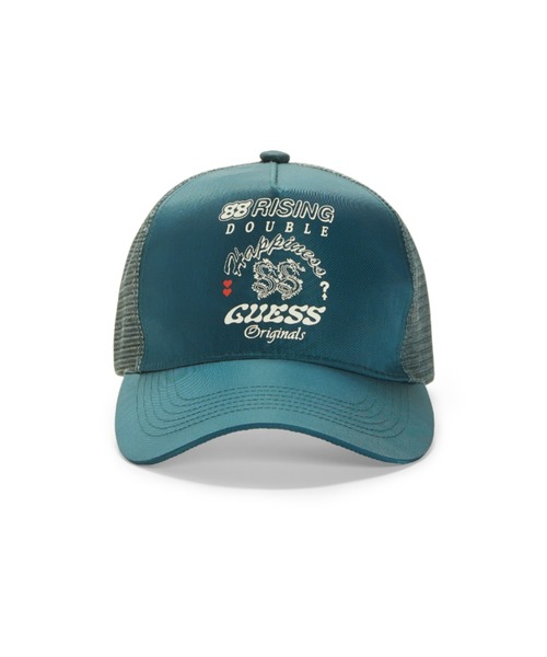 Guess(ゲス)の「GUESS Originals x 88rising Trucker Cap 帽子 キャップ(キャップ・メンズ・ダークグレー/ブルー・ONE SIZE)」の5枚目の写真
