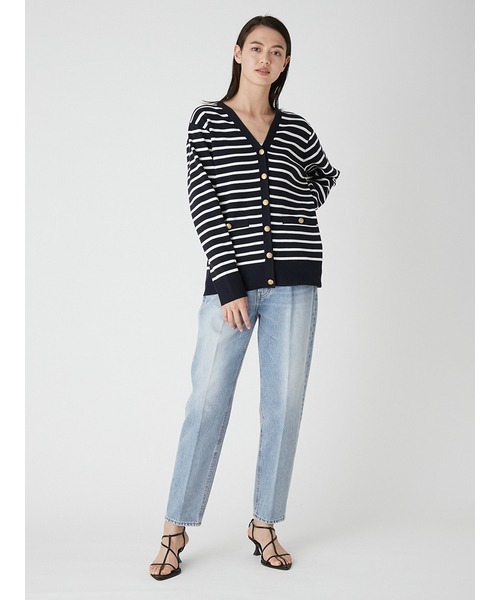 Mila Owen（ミラオーウェン）の「金釦デザインロング丈カーディガン