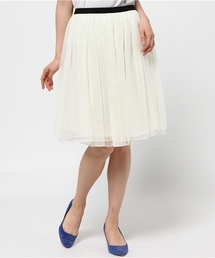 NATURAL BEAUTY BASIC | シアーフレアスカート(スカート)