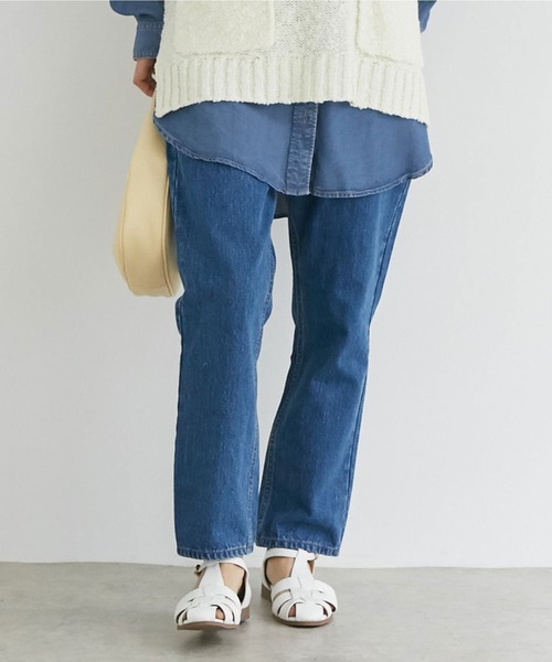 Doux archives(ドゥアルシーヴ)の「ストレートデニム BLUE(デニムパンツ・レディース・ブルー・SMALL/MEDIUM)」の1枚目の写真