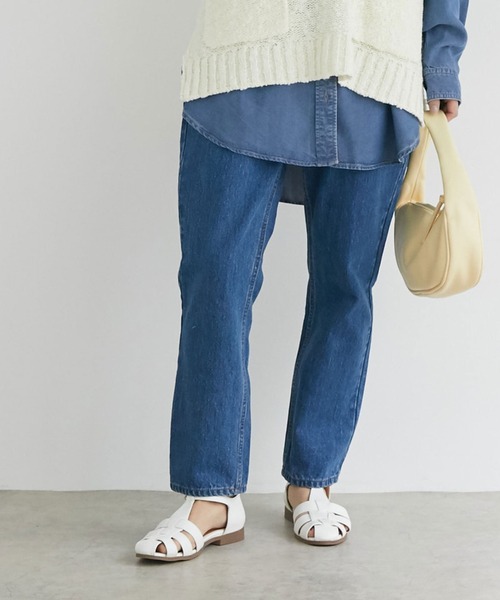 Doux archives(ドゥアルシーヴ)の「ストレートデニム BLUE(デニムパンツ・レディース・ブルー・SMALL/MEDIUM)」の3枚目の写真