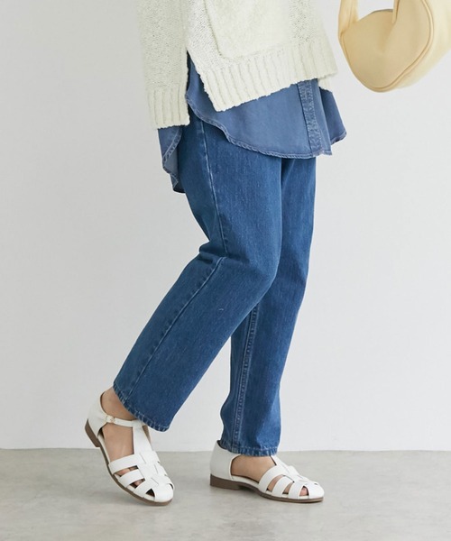 Doux archives(ドゥアルシーヴ)の「ストレートデニム BLUE(デニムパンツ・レディース・ブルー・SMALL/MEDIUM)」の4枚目の写真