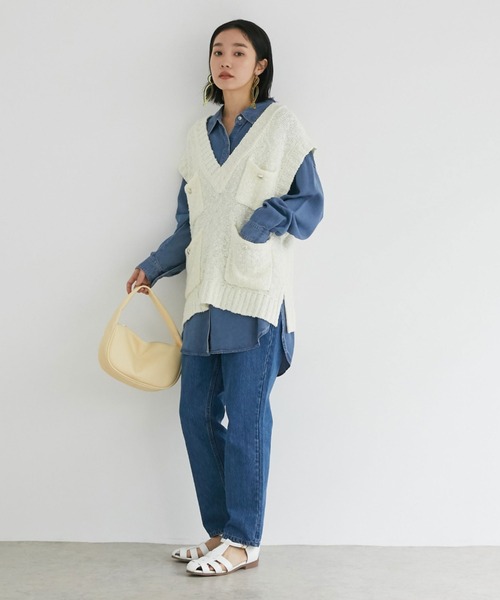 Doux archives(ドゥアルシーヴ)の「ストレートデニム BLUE(デニムパンツ・レディース・ブルー・SMALL/MEDIUM)」の9枚目の写真