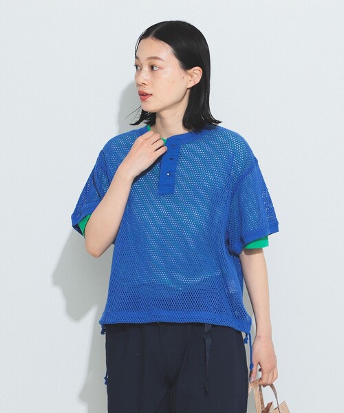 BEAMS BOY（ビームスボーイ）の「BEAMS BOY / メッシュ ヘンリーネック