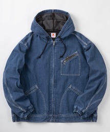 XLARGE×Lee フード付きジャンパー DON'T FRONT グレー XLARGE×Lee フード付きジャンパー DON'T FRONT グレー