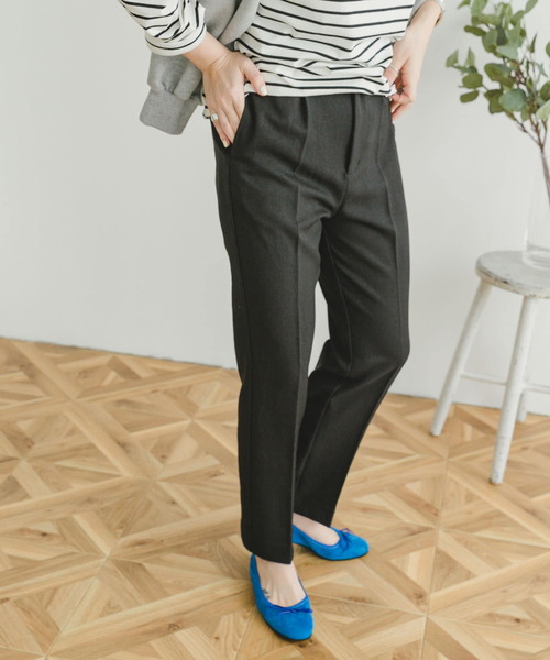 ITEMS URBANRESEARCH(アイテムズ アーバンリサーチ)の「センタープレスパンツ(スラックス・レディース・ブラウン/ブラック・FREE)」の22枚目の写真