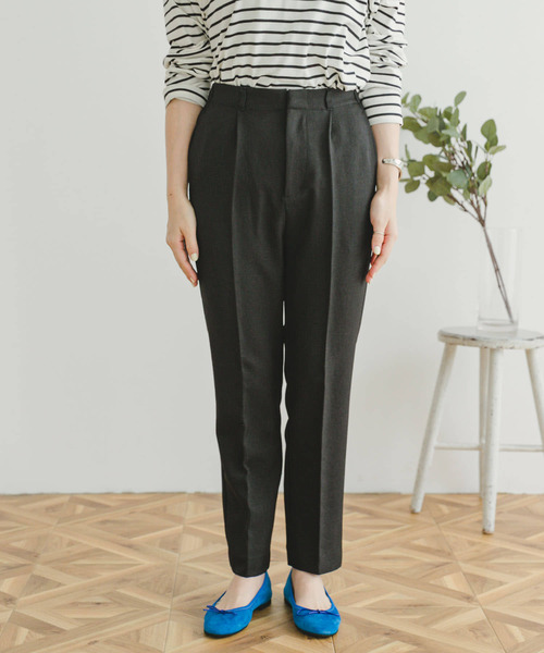 ITEMS URBANRESEARCH(アイテムズ アーバンリサーチ)の「センタープレスパンツ(スラックス・レディース・ブラウン/ブラック・FREE)」の14枚目の写真