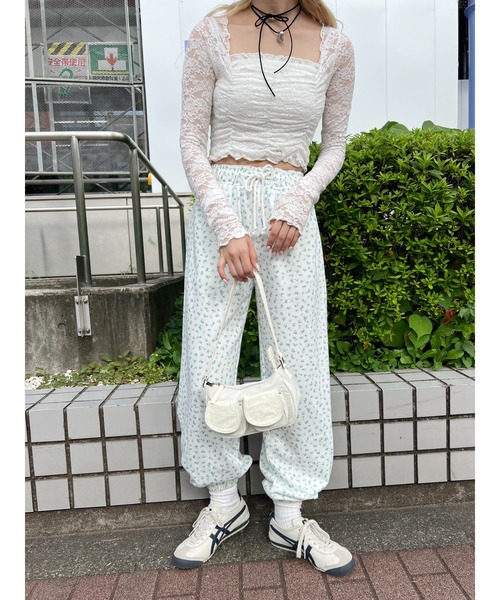 lilLilly LITTLE 2wayスウェットパンツ ホワイト LITTLE】2wayスウェットパンツ | lilLilly official webstore