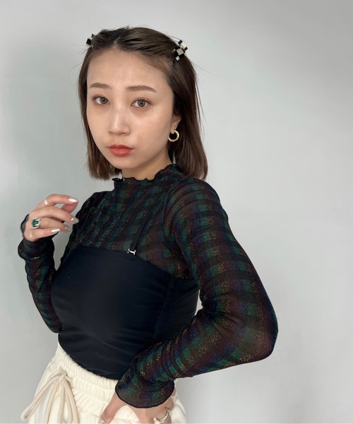 SANSeLF（サンセルフ）の「サイドリボンスイムウェア【SANSeLF】 sanws23s003（水着・レディース・ブラック/ブラウン/ブルー/マルチ・FREE）」の21枚目の写真