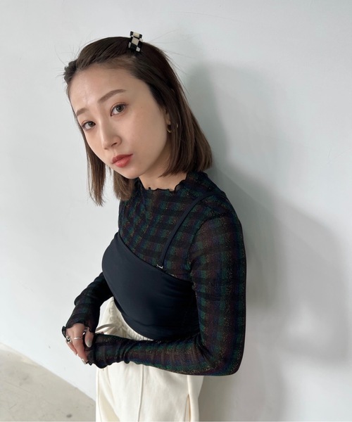 SANSeLF（サンセルフ）の「サイドリボンスイムウェア【SANSeLF】 sanws23s003（水着・レディース・ブラック/ブラウン/ブルー/マルチ・FREE）」の15枚目の写真