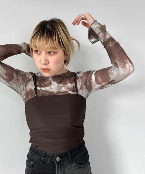 SANSeLF（サンセルフ）の「サイドリボンスイムウェア【SANSeLF】 sanws23s003（水着・レディース・ブラック/ブラウン/ブルー/マルチ・FREE）」の18枚目の写真