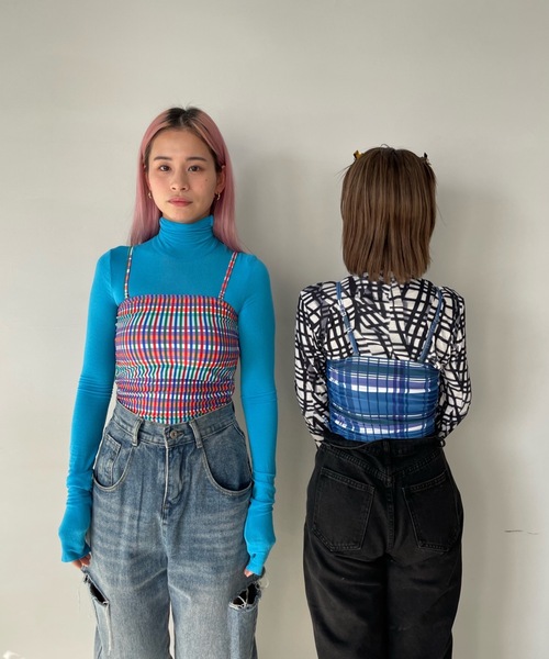 SANSeLF（サンセルフ）の「サイドリボンスイムウェア【SANSeLF】 sanws23s003（水着・レディース・ブラック/ブラウン/ブルー/マルチ・FREE）」の6枚目の写真