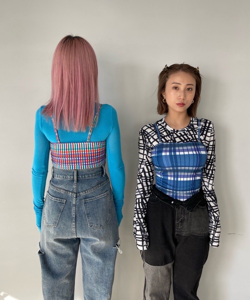 SANSeLF（サンセルフ）の「サイドリボンスイムウェア【SANSeLF】 sanws23s003（水着・レディース・ブラック/ブラウン/ブルー/マルチ・FREE）」の8枚目の写真