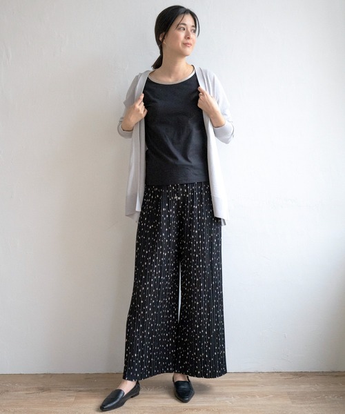ikka(イッカ)の「【吸水速乾・UVカット】洗えるさらっとカーディガン(カーディガン/ボレロ・レディース・イエロー/ネイビー/ライトグレー/グリーン・S/M/L)」の6枚目の写真