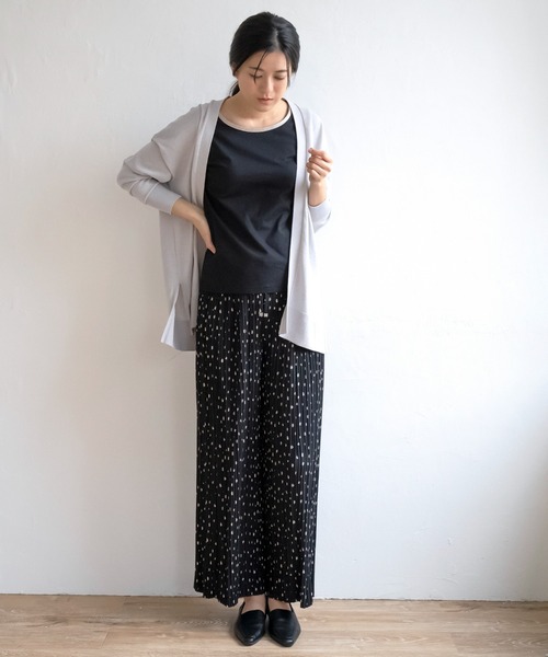 ikka(イッカ)の「【吸水速乾・UVカット】洗えるさらっとカーディガン(カーディガン/ボレロ・レディース・イエロー/ネイビー/ライトグレー/グリーン・S/M/L)」の5枚目の写真