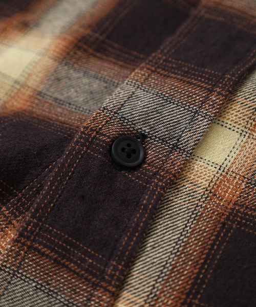 CIAO（チャオ）の「ciao オンブレチェックシャツ 長袖（シャツ/ブラウス・メンズ・レッド/グリーン/グレー/ブラック/ベージュ/ブラック系/ホワイト系/ベージュ系/グレー系/ブルー系/ネイビー系/オレンジ系・M/L/XL）」の19枚目の写真