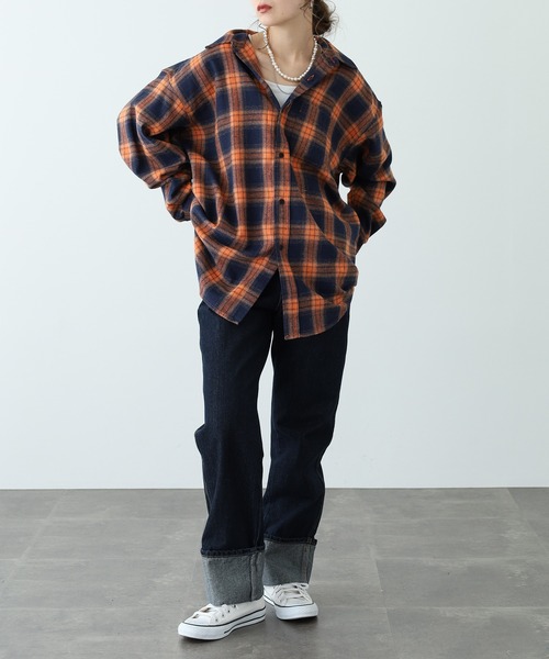 セール】ciao オンブレチェックシャツ 長袖（シャツ/ブラウス）｜CIAO