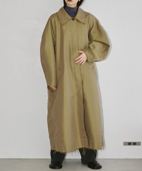 TODAYFUL Satin Twill Coat オリーブ 36 TODAYFUL（トゥデイフル）の「TODAYFUL(トゥデイフル) 