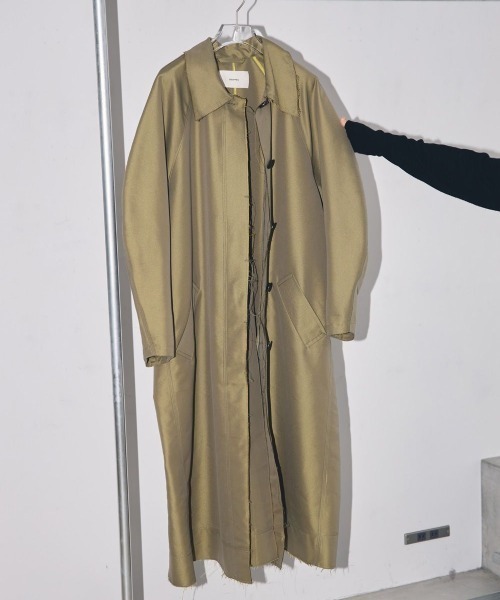 todayful Satin Twill Coat カーキ 【公式通販】