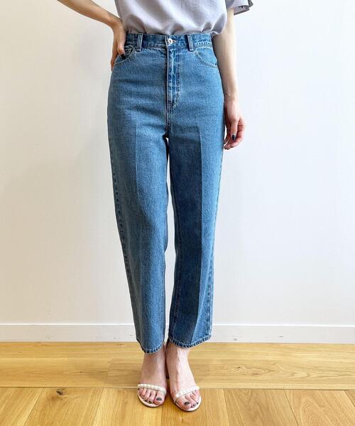 試着のみ【OUR】こだわりシルエットのデニムパンツ こだわりシルエットのデニムパンツ – OURHOME