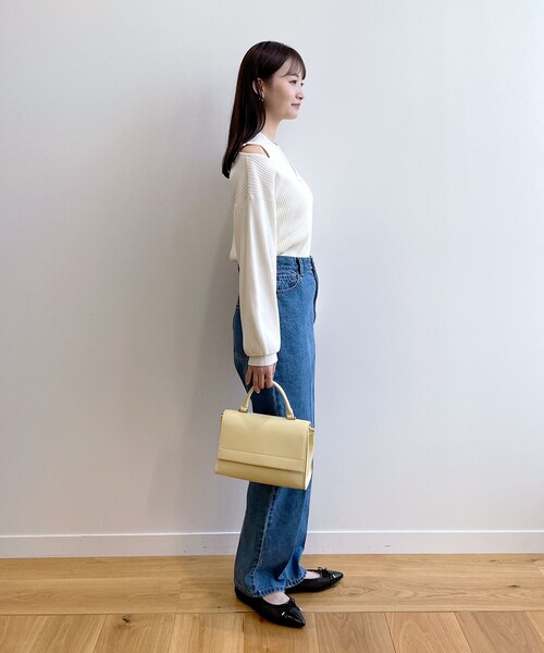 index(インデックス)の「◆穿き心地柔らか美シルエット セルロースブレンド ストレートデニム(デニムパンツ・レディース・ブルー/ネイビー・36/38/40/42)」の17枚目の写真