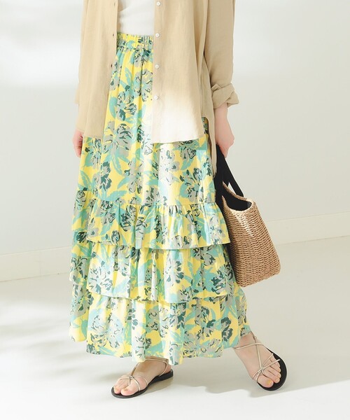 B:MING by BEAMS(ビーミングバイビームス)の「B:MING by BEAMS / トロピカル柄 プリント スカート(スカート・レディース・ピンク/イエロー・SMALL/MEDIUM)」の10枚目の写真