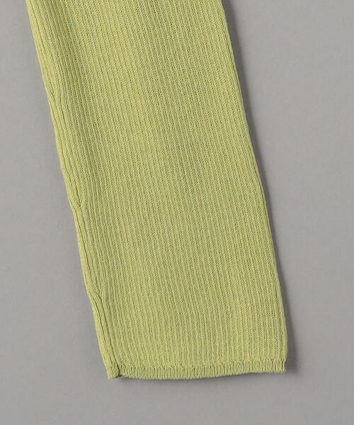 BEAUTY&YOUTH UNITED ARROWS（ビューティーアンドユースユナイテッドアローズ）の「コットンリブ スラッシュ レイヤード プルオーバー（ニット/セーター・レディース・ブラック/オフホワイト/ライム・FREE）」の17枚目の写真