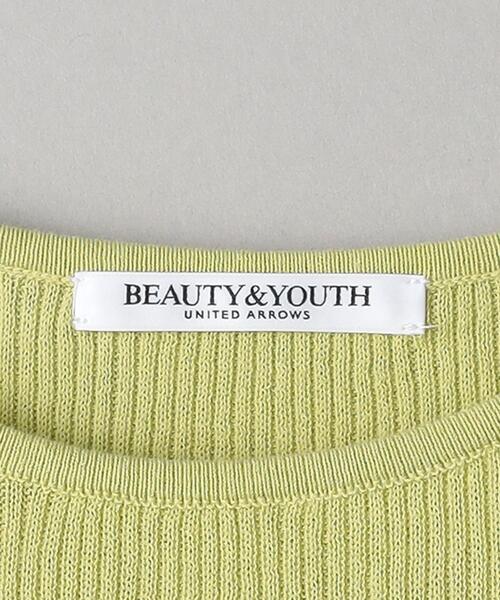 BEAUTY&YOUTH UNITED ARROWS（ビューティーアンドユースユナイテッドアローズ）の「コットンリブ スラッシュ レイヤード プルオーバー（ニット/セーター・レディース・ブラック/オフホワイト/ライム・FREE）」の21枚目の写真